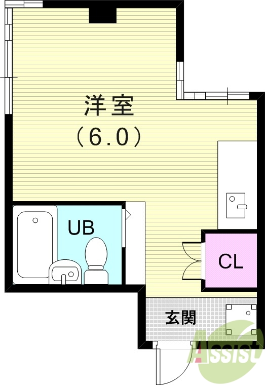 4階の間取り図