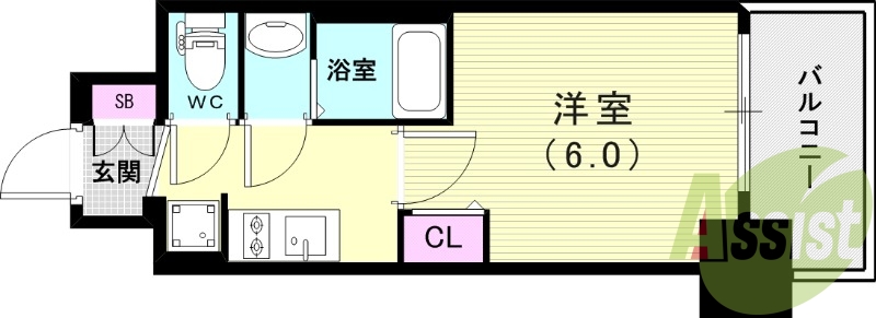 9階の間取り図