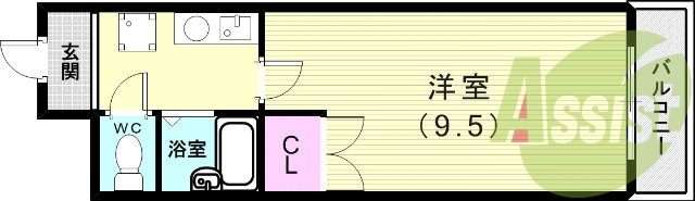 4階の間取り図