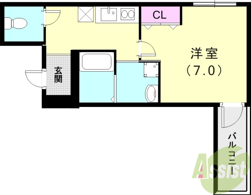 1階の間取り図