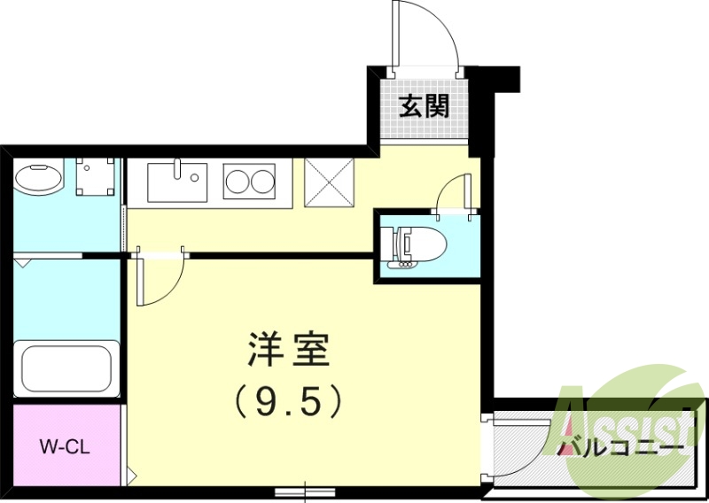 2階の間取り図
