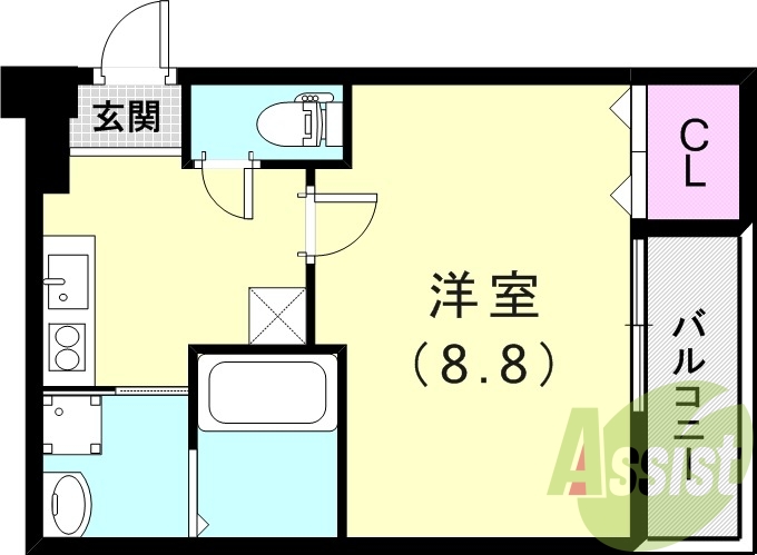 2階の間取り図