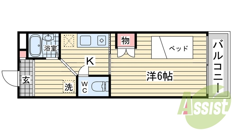 6階の間取り図