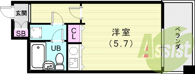 5階の間取り図