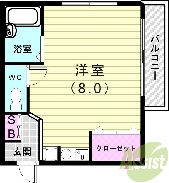 1階の間取り図
