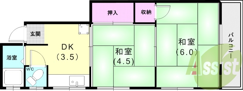 1階の間取り図