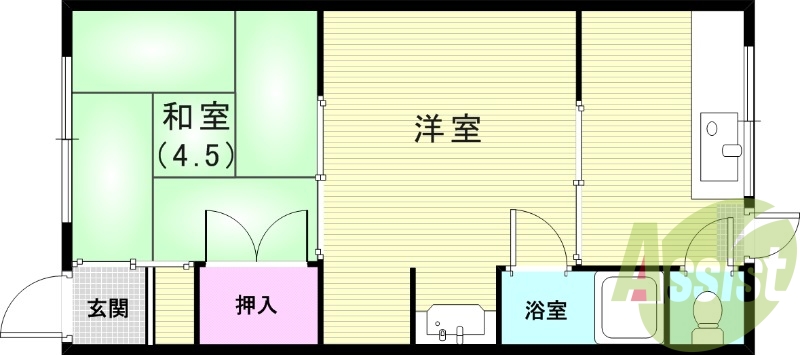 1階の間取り図