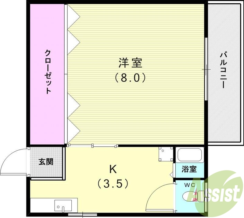 2階の間取り図
