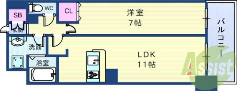 6階の間取り図