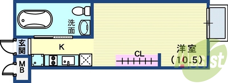 1階の間取り図