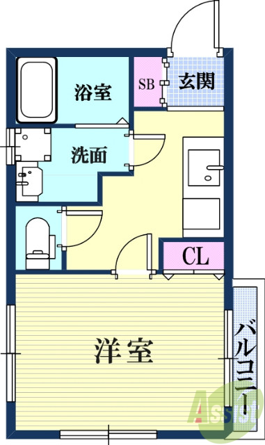 広々としたワンルームのお部屋です♪