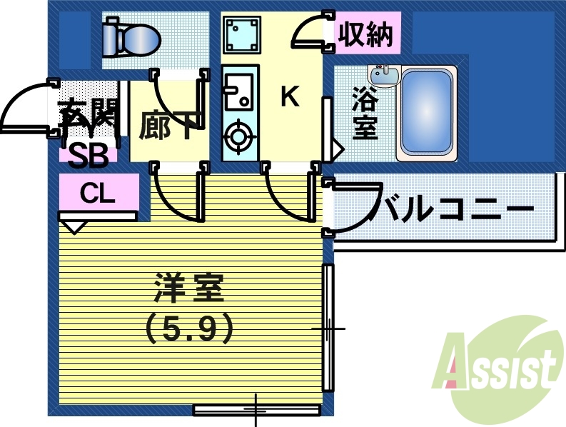 11階の間取り図