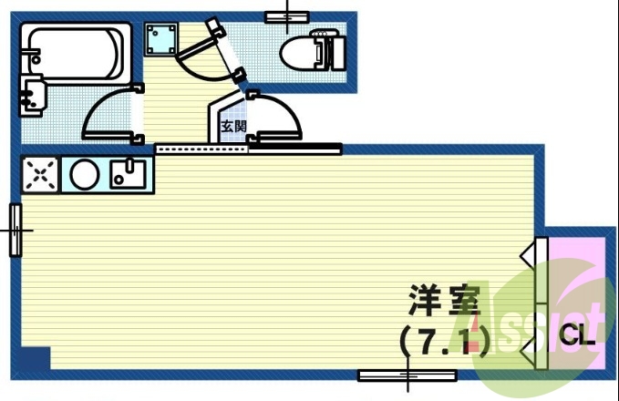 4階の間取り図
