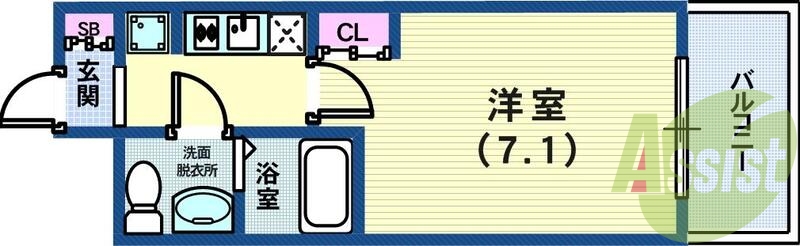 4階の間取り図