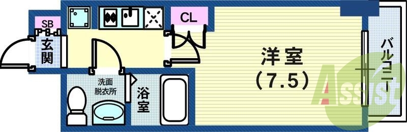 9階の間取り図