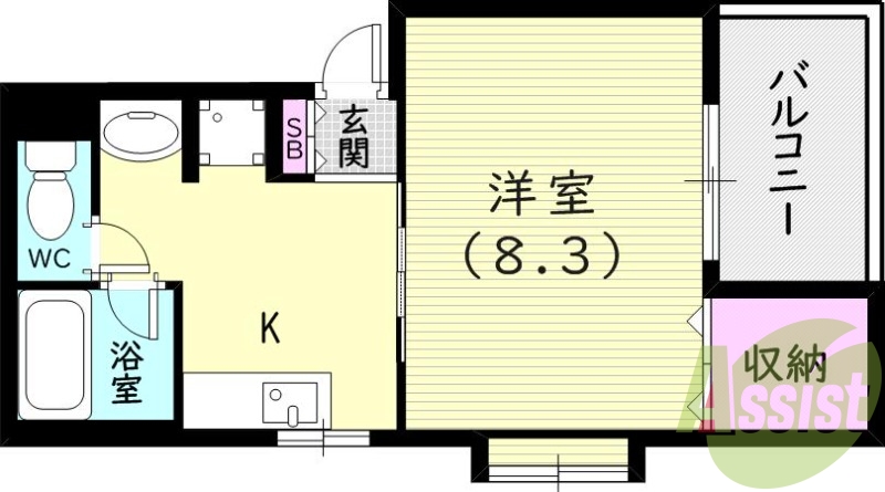 4階の間取り図