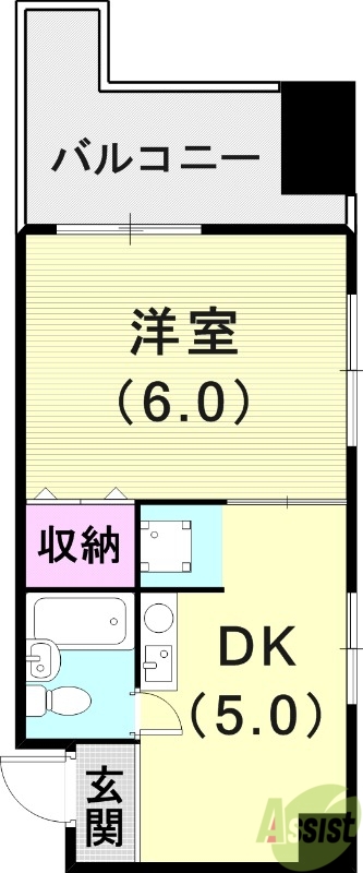 5階の間取り図