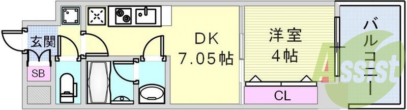 9階の間取り図