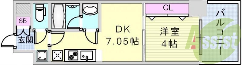 9階の間取り図
