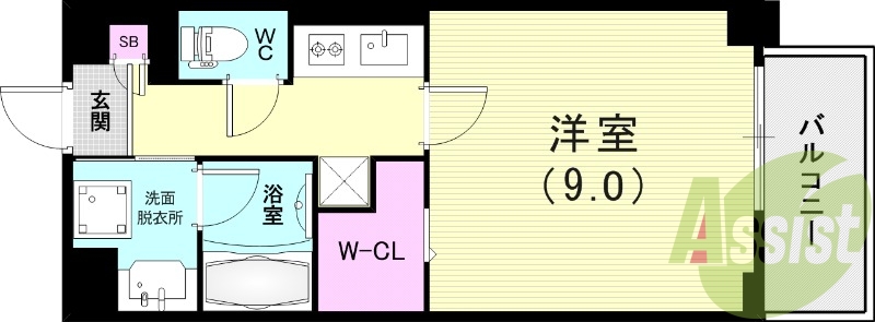 2階の間取り図
