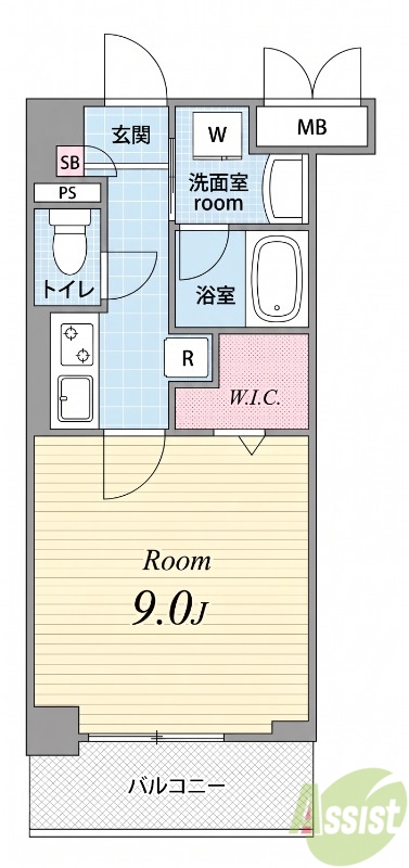 2階の間取り図