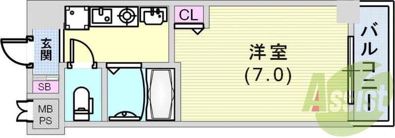 2階の間取り図