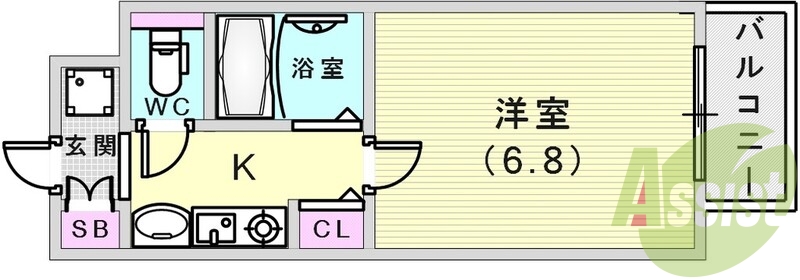 8階の間取り図