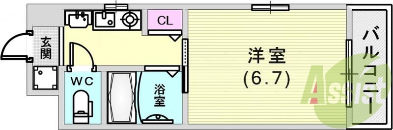 2階の間取り図