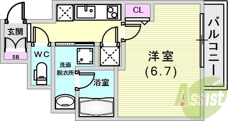 使いやすい間取りです。
