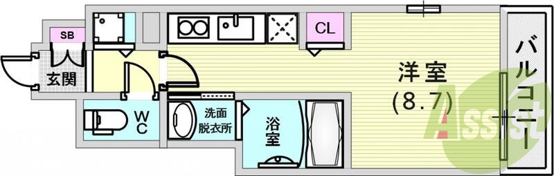 使いやすい間取りです。