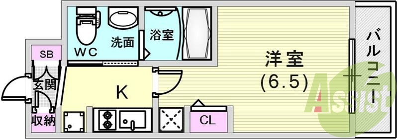 8階の間取り図