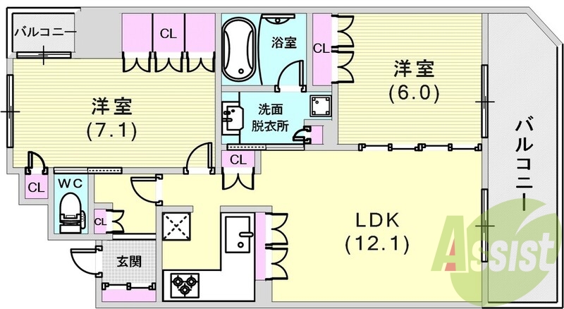 使いやすい間取です。