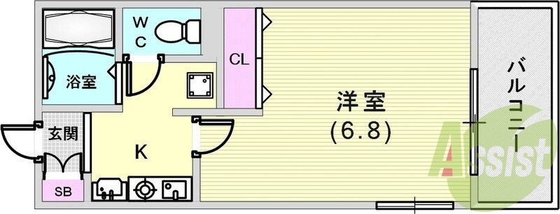 9階の間取り図