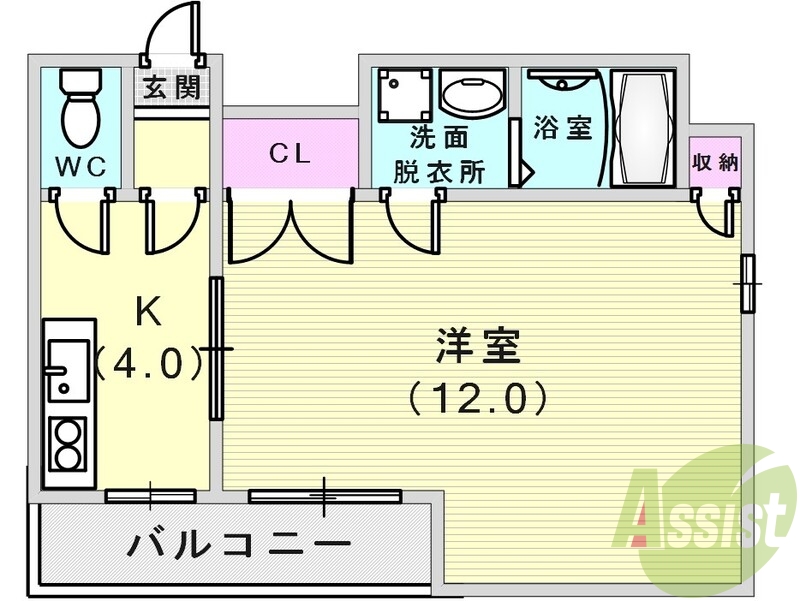 6階の間取り図