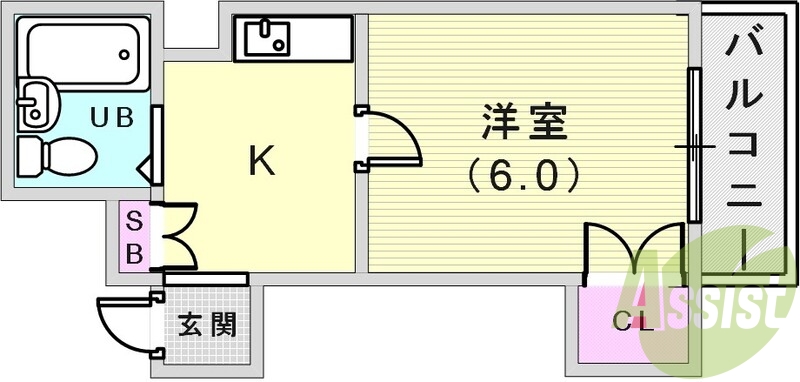 4階の間取り図
