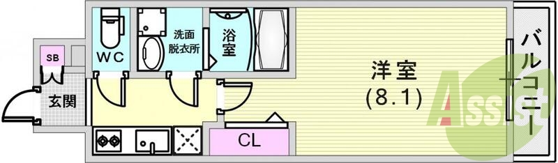 使いやすい間取りのお部屋です。