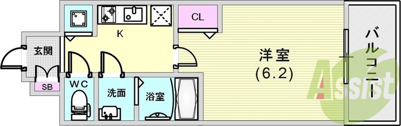 8階の間取り図