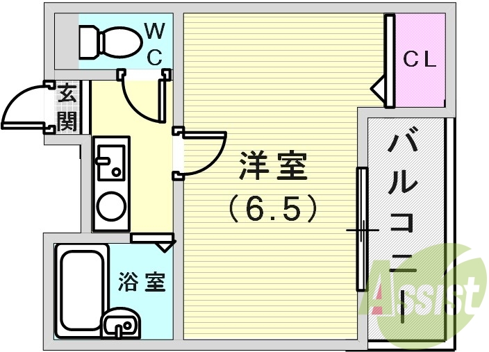 2階の間取り図