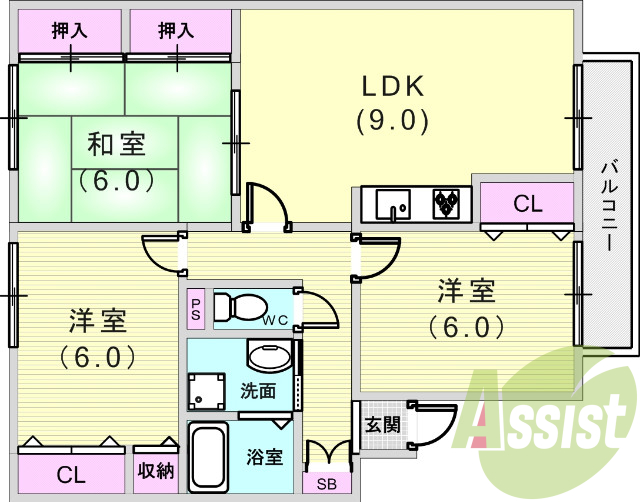 ファミリー向けの間取り