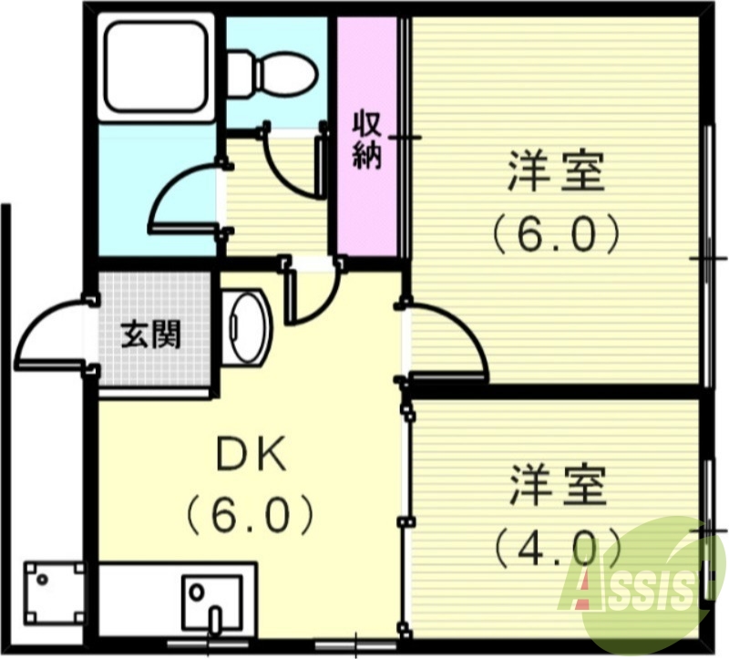 2階の間取り図