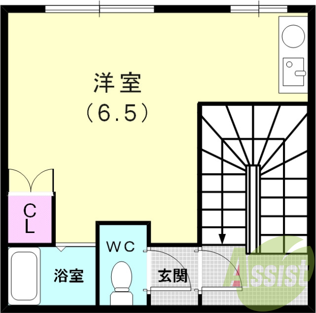 2階の間取り図