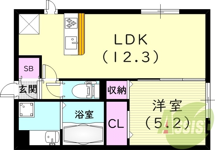 2階の間取り図