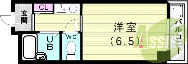 2階の間取り図
