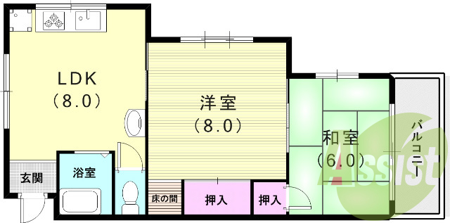 4階の間取り図