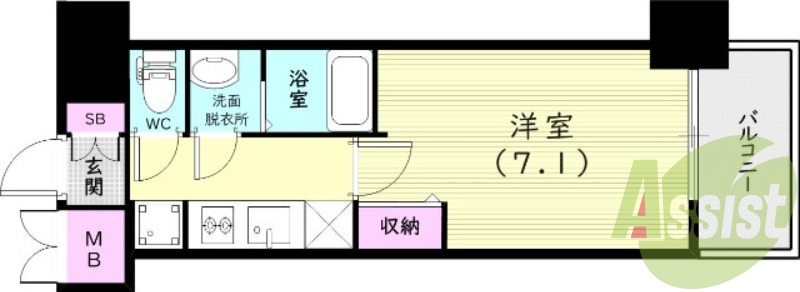 10階の間取り図