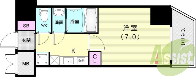 3階の間取り図
