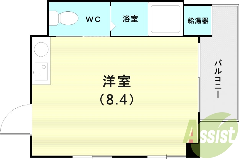 1R（１８．０６平米）エアコン・オール電気