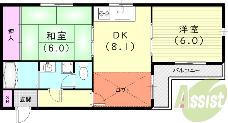 4階の間取り図