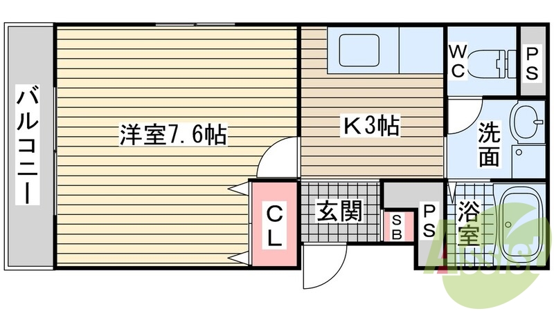 1階の間取り図
