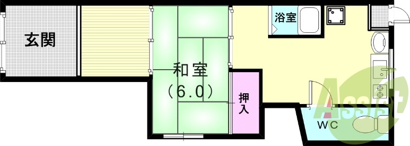 -階の間取り図